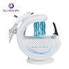 7 in 1 Intelligent Ice Blue RF Hydra Oxygen Jet Water Peeling facial beauty machine with skin analyzer